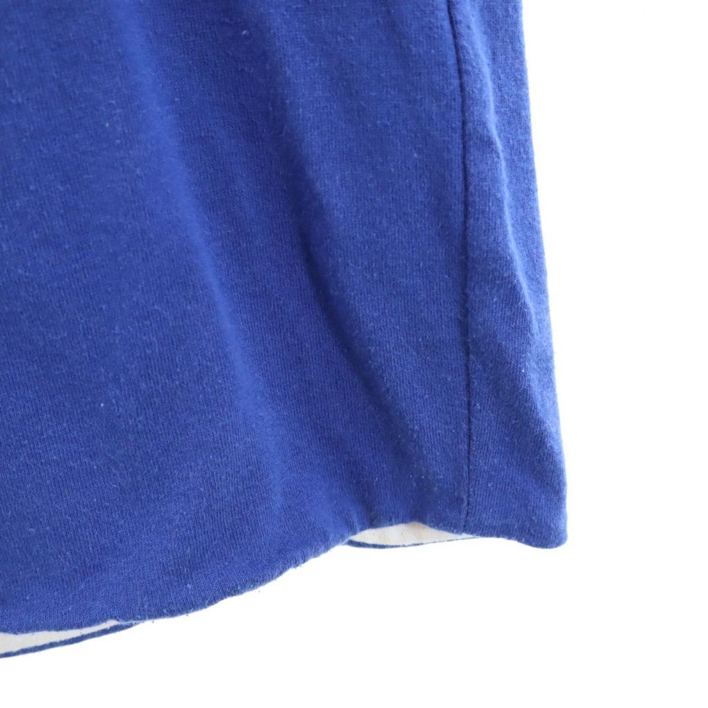 OLD 80s 90s Game T Short sleeve reversible T-shirt Blue / white Men's Used