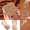 Retro Mini Jewelry Box Travel Portable Ring Necklace Earrings Jewelry Storage Box with Zipper Jewelry Organizer