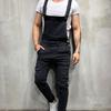 Fashion Men's Denim Overalls Suspenders Men's Jeans New Pants Jumpsuit Tide