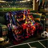 Fnaf Horror Circus Throws Blanket Flannel Blankets Plush for Couch Bed Gifts for Men Women Travel picnic blanket Christmas fan gifts