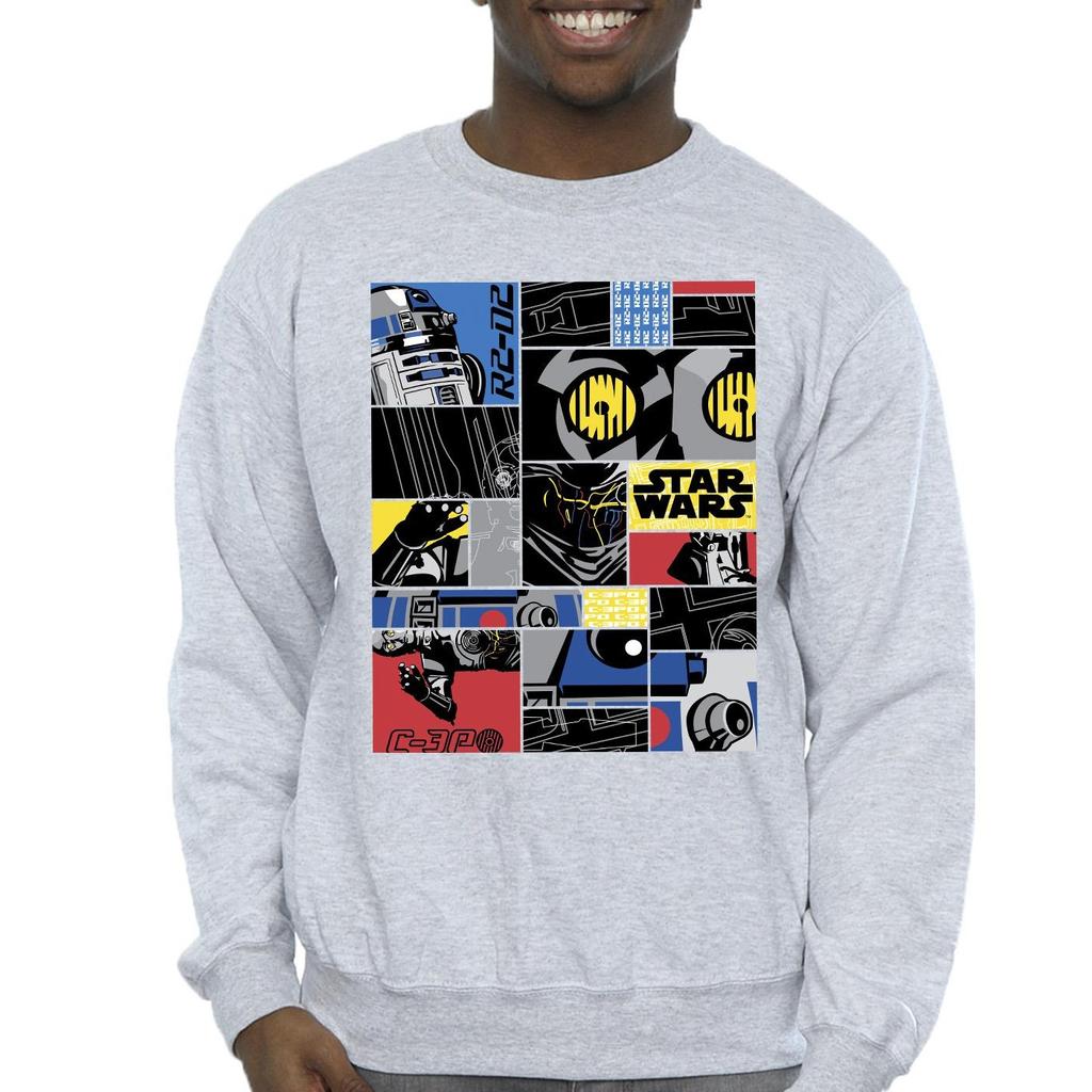 Star Wars Mens Droid Montage Sweatshirt