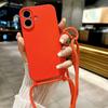 Чехол для телефона из жидкого силикона с ремешком для Apple iPhone 16 15 14 13 12 11 Plus Pro Max, защитный ремешок для руки, противоударный чехол