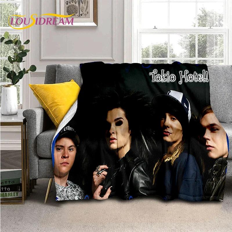 Rock Band Tokio Hotel Билл Каулитц Мягкое фланелевое одеяло для кровати, спальни, дивана, пикника, Плед для укрытия, активного отдыха на природе, подарок