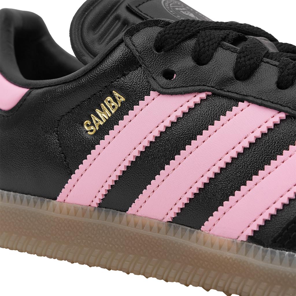 Лионель Месси x adidas Samba Интер Майами CF - Гостевой комплект Мужские кроссовки Черный Основной черный Светло-розовый IH8157