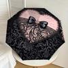 1pc Pink Bow Lace Heart Umbrella with Plastic Handle,Suitable for All Seasons Home Travel Outdoor UmbrellaDD125