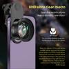 10X Universal Smartphone Macro Lens 4K Ultra High Definition Phone Camera Lens with Phone Clip