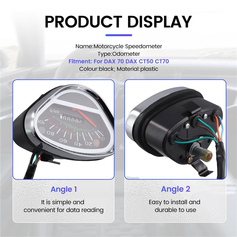 A72M-Motorcycle Speedometer Odometer For Honda DAX 70 DAX CT50 CT70 DIGITAL METER