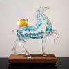 Horses To Success Office Ornaments Opening Gifts Light Luxury High-end Living Room Wine Cabinet Glass Cabinet High-end Feel Horse