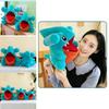 Cute Round Shark Stuffed Animal Offering Cuddly Huggable Comfort For Kids