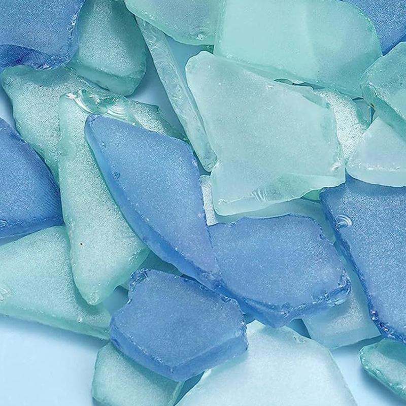 Гладкие осколки морского стекла, украшения для аквариума, безопасные для аквариумной жизни, легко чистить, сделай сам, матовый стеклянный осколок, декор для цветочного горшка