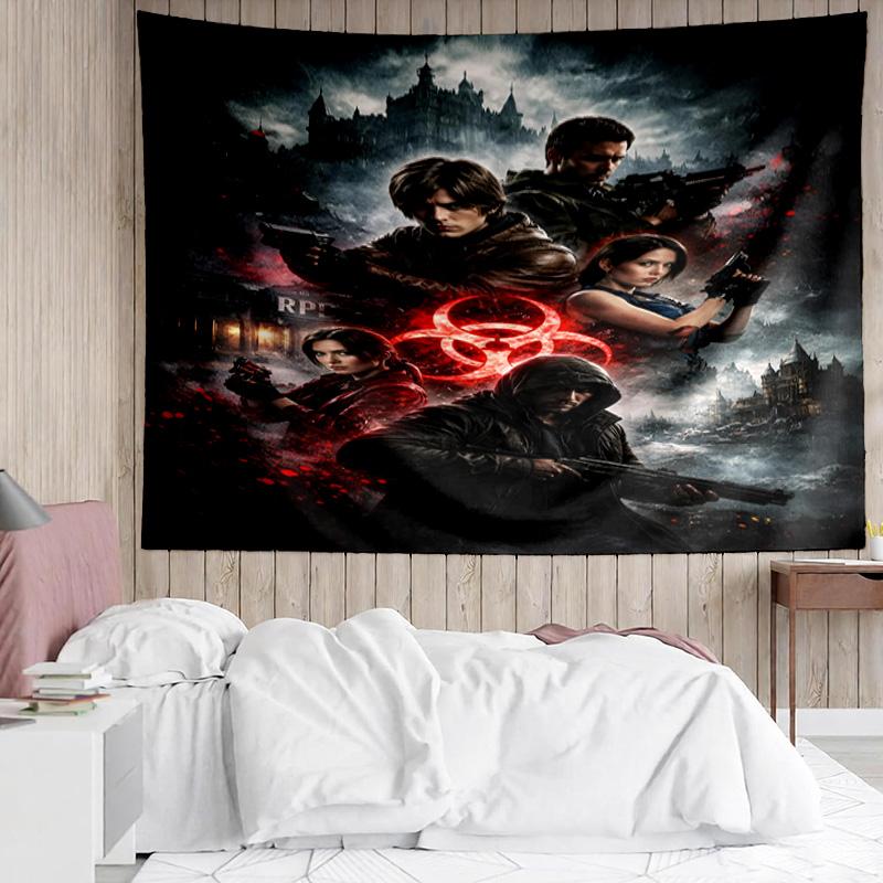 1PC Survival Horror Saga Tapestry Accessories Playroom Tapestry, for Bedroom,Livingroom, dormitory Room Wall Decor Fan Birthday Gifts