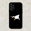 Смешной мем D-DucK Гусь Чехол для телефона Для Samsung S25,S24,S21,S22,S23,S30,Ultra,S20,Plus,Fe,Lite,Note,10,9,5G Черный Чехол