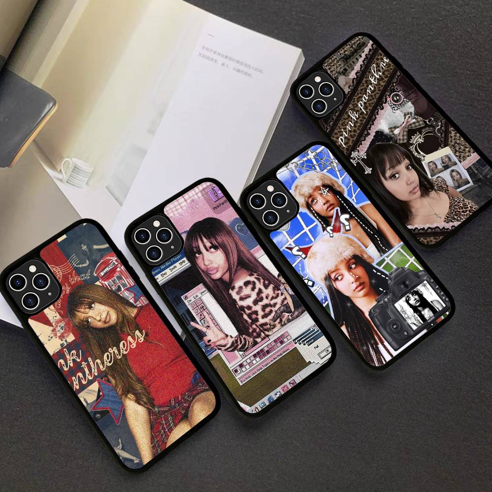 Чехол для телефона singer P-Pinkpantheress для iPhone 16 Pro Max 15 14 Plus 14 13 12 11 17 PC+TPU Чехлы Задняя крышка