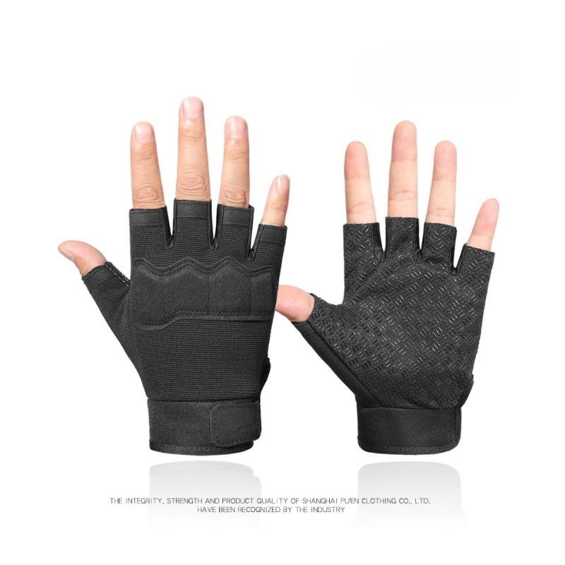 Tactical Half Finger Gloves for Men and Women Outdoor Anti Slip Field Cycling Rock Climbing Wear Resistant Fitness Equipment Training Gloves