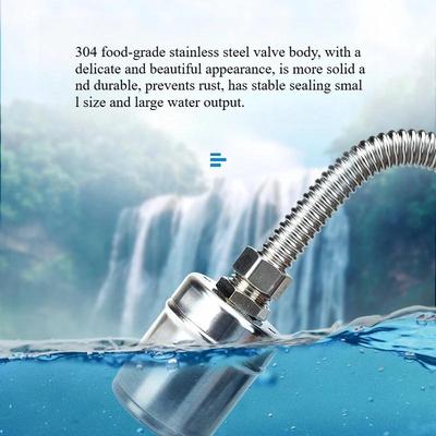 Автоматический поплавковый клапан из нержавеющей стали 304 - Шаровой клапан 1/2" 3/4" 1", Внутренний монтаж Для контроля уровня воды в баке водонапорной башни