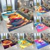 Cute Pikachu Poke Ball Pokemon Carpet Living Room Bedroom Sofa Table Balcony Entrance Rug Non-slip Cartoon Mat Home Decor