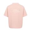 MALBON GOLF Summer Terry Semi-Overfit Half-Zip T-Shirt Pink