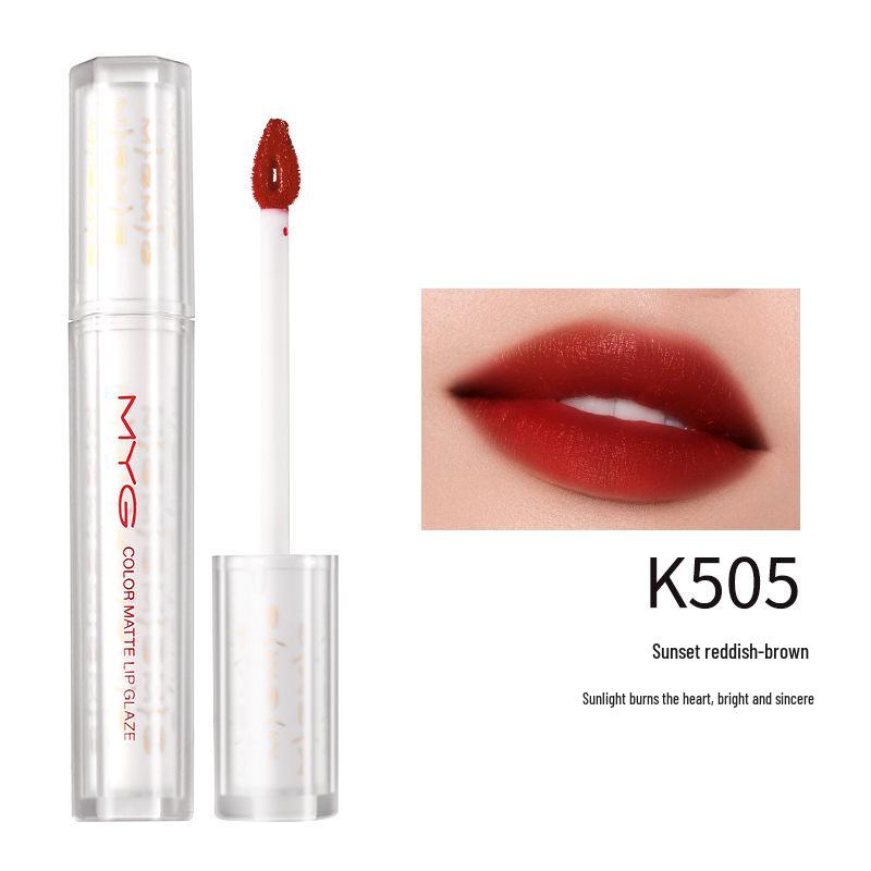 GMYG Бархатный воздушный блеск для губ: Стойкая, Не отпечатывающаяся, Водостойкая матовая помада-мусс с влажным финишем.