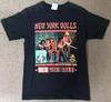 Футболка унисекс с коротким рукавом и принтом группы New York Dolls Подарочная футболка S-5XL Футболка унисекс