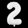 32-Inch US Number Birthday Party Balloons - Individual Aluminum Film