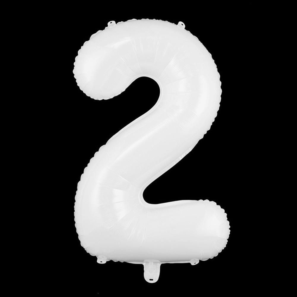 32-Inch US Number Birthday Party Balloons - Individual Aluminum Film