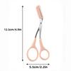 1pc Pink Eyebrow Scissors with Comb - Stainless Steel Precision Grooming Tool for Home Salon Use, Easy To Use Brow Shaping