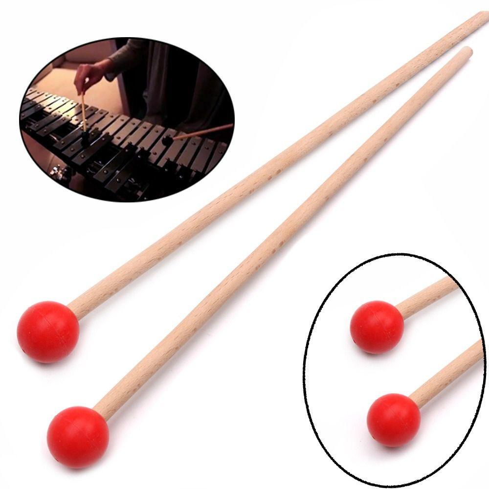 High-quality Drumsticks Smooth Marimba Sticks Wooden Drumsticks  Percussion Instrument