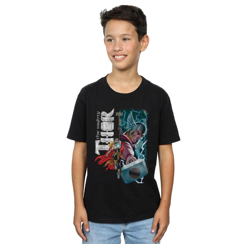 Marvel Boys The Mighty Thor Mighty Duo T-Shirt