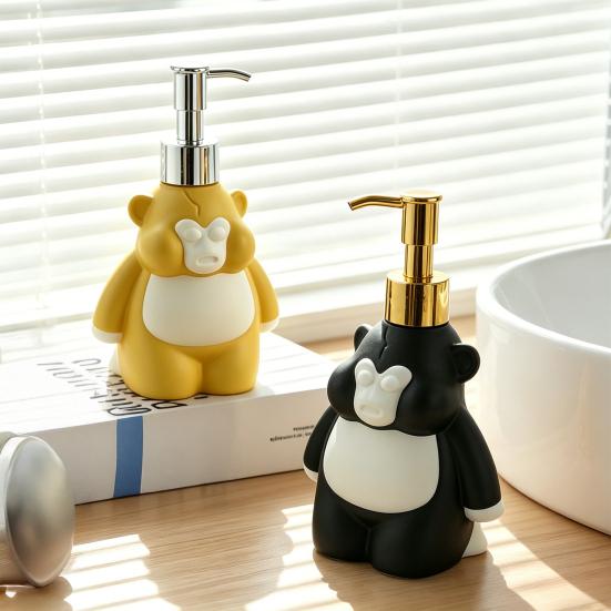 250ml Hand Sanitizer Dispensing Bottle Orangutan Design Liquid Soap Bottle Large