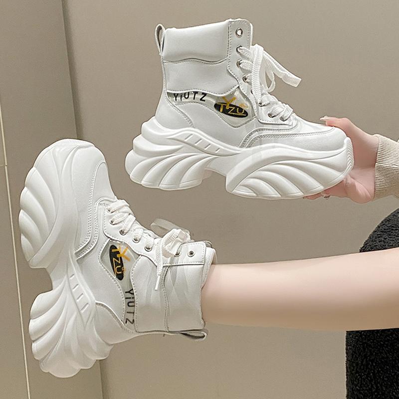 Модные готические ботинки на толстой платформе для женщин, осенне-зимние, ботильоны из искусственной кожи, женские, черные, на толстой подошве, мотоциклетные ботинки Mujer