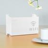 Sturdy Plastic Shelf Organizers Holds Router TV Box Optimizes Desk Space