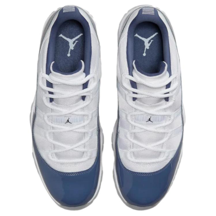 Air Jordan 11 Retro Low Diffused Blue Мужские кроссовки Белый Midnight-Navy Football-Grey FV5104-104