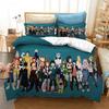 Anime My Hero Academia Bedding Set Boys Girls Twin Queen Size Duvet Cover Pillowcase Bed Boys Adult Fashion Home Textileextile