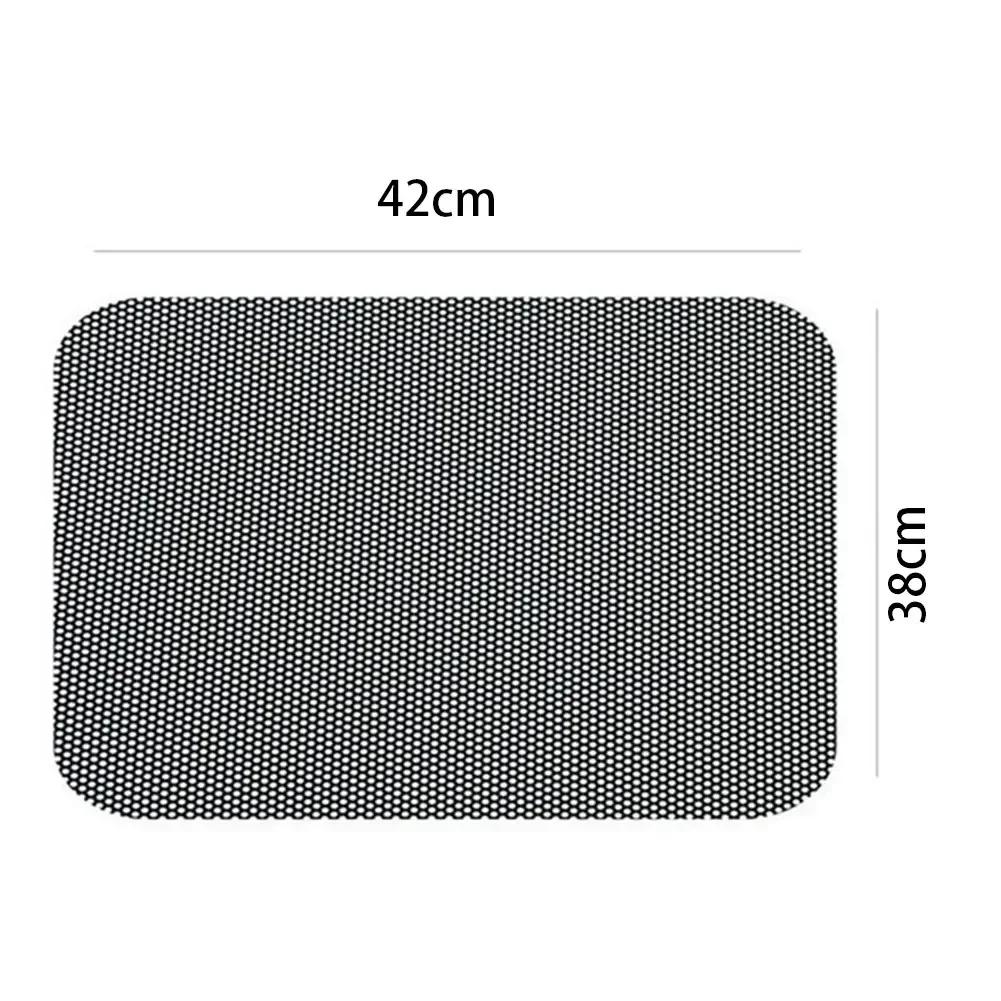 1/2 шт. DIY наклейки для автомобиля 42x38 см. Солнцезащитные козырьки, солнцезащитные козырьки, черные ПВХ-навесы для боковых окон с маленькими отверстиями