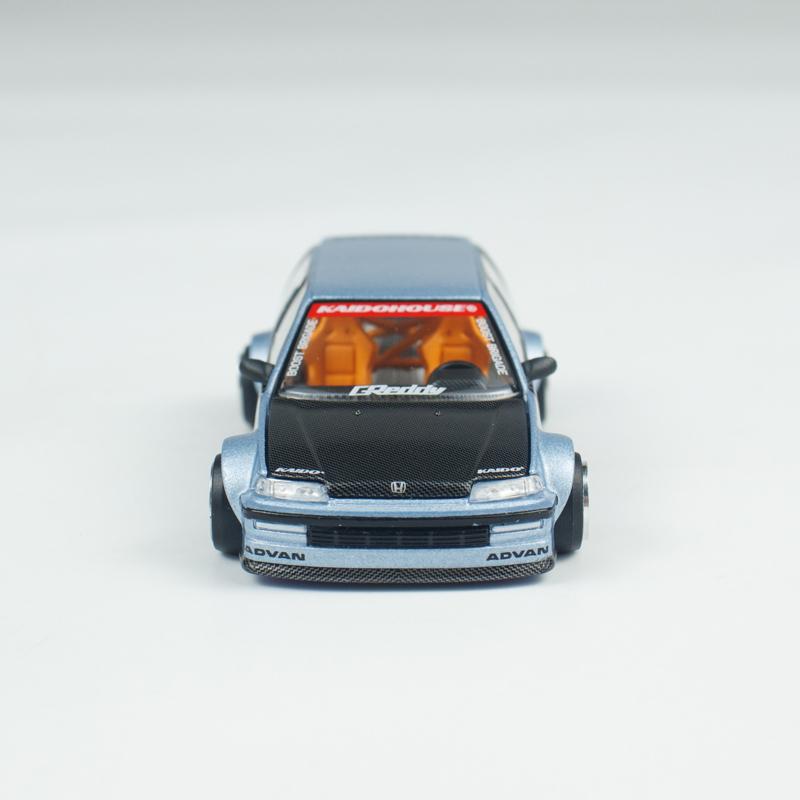 Kaido House + MINIGT Honda Civic EF Kaido Roulette V1 Сплав Модель Машины 179