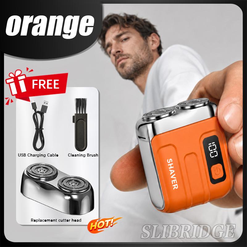 mens electric shaver rechargeable waterproof mini portable beards razor wet/dry