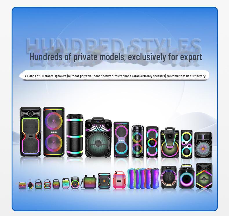 Портативный мини-динамик Bluetooth с разноцветной подсветкой