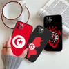 IK72 Tunisian Flag Passport Phone Case for Samsung Galaxy S20 S21 S22 Ultra FE + Plus A21S A22 A24 A25 A26 A30 A30S A31