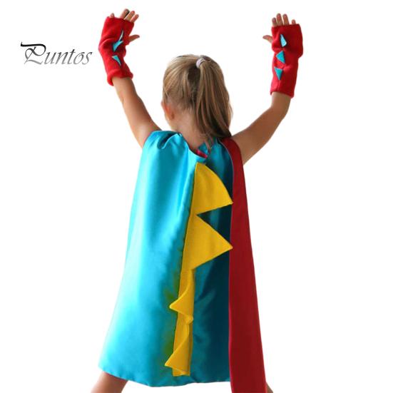 Костюмы Детский костюм накидки динозавра Тонкая работа Удобно носить Создать атмосферу Косплей Наряды для вечеринок на Хэллоуин Косплей