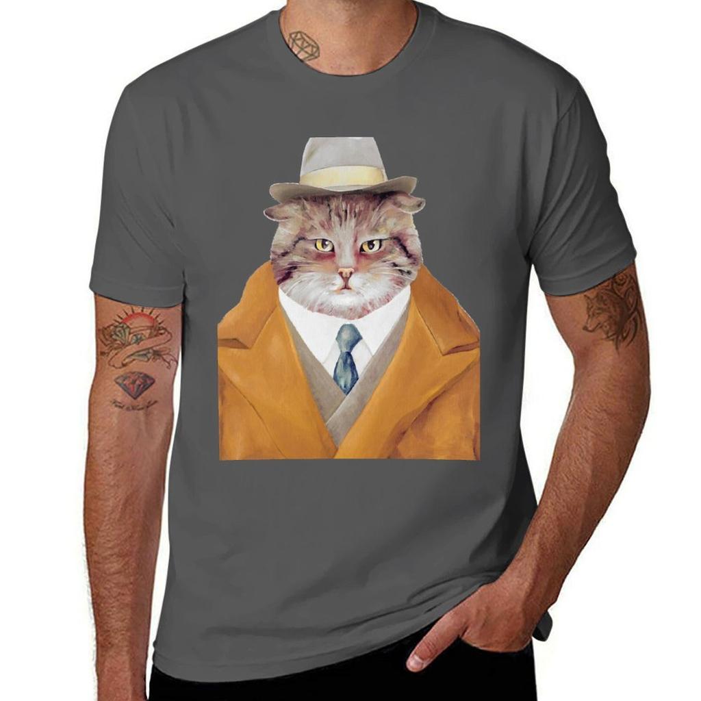 Fat Cat TShirt Plus Size Outdoor Casual Top