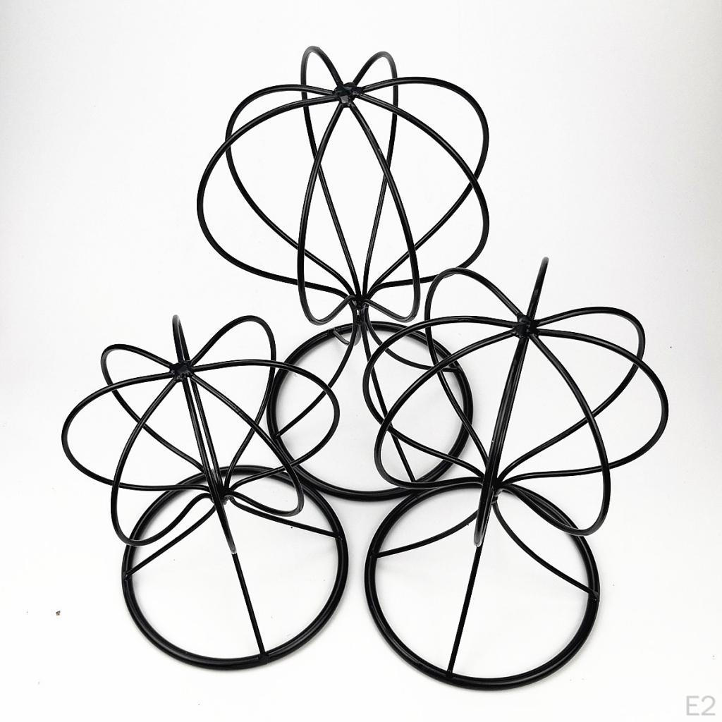 Металлические парики Hat Fedora Стойка для выставки товаров Организатор Черный для витрины салона