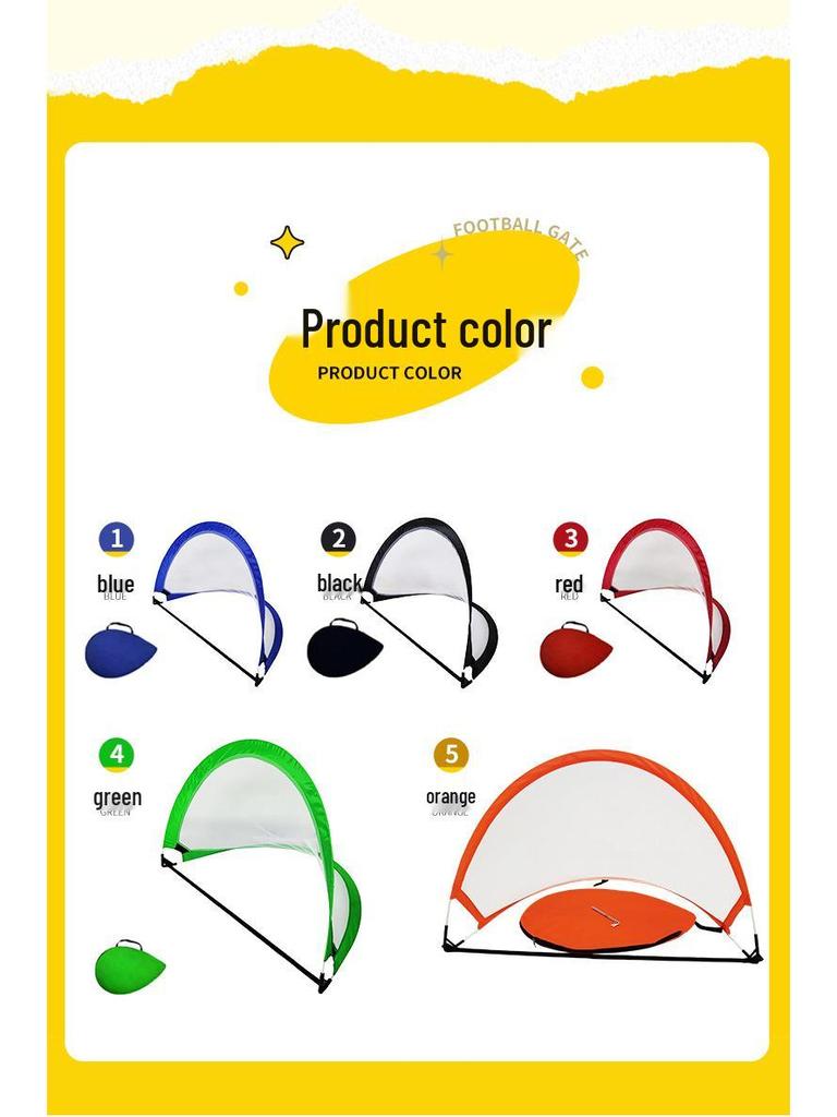 Portable Foldable Children's Outdoor Football Goal with Net for Parent-Child Fun