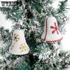 WTEMPO Подвески-колокольчики на елку с узором снежинки, Рождественское праздничное оформление, Колокольчики-украшения для мероприятий в помещении и на улице,