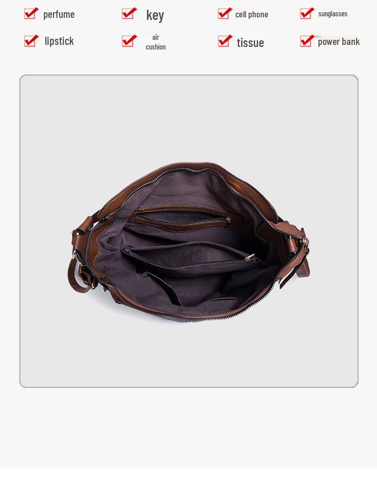 2024 Women's Crossbody Hobo Bag – New Korean-Style Handbag & Large Tote