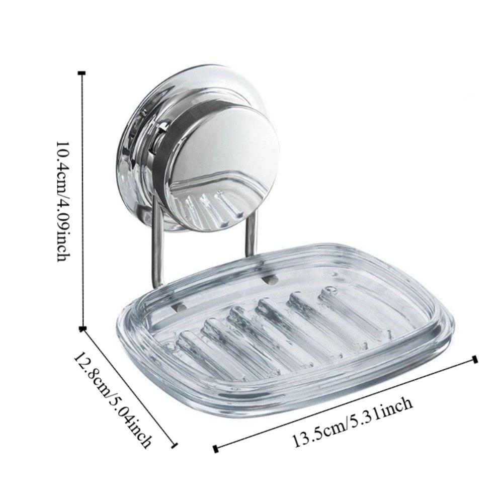 Wall Mounted Soap Sponge Holder Suction Cup Soap Rack Reusable Soap Tray Kitchen Sink