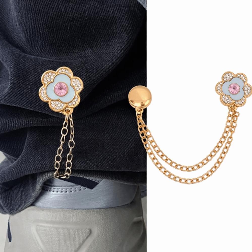 Seam Free Clothing Magnetic Clasp Shiny Cuff Fixing Magnet Pin  Shirt Sleeve