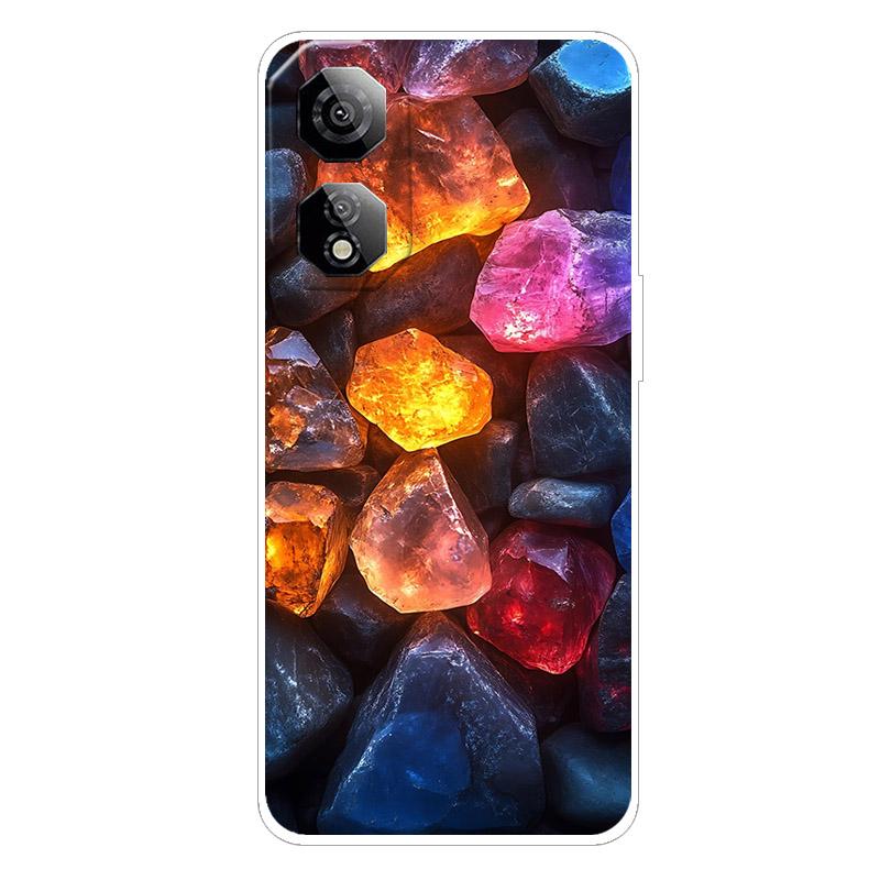 Чехол для Nubia Neo 2 5G Мраморная Бабочка Прозрачный Корпус Телефона Для ZTE Nubia Neo2 5G 6.72" Мягкая Ударопрочная Задняя Крышка Funda