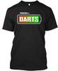 Футболка с принтом Darts Powered Сделано в США Размеры от S до 5XL