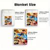 One Piece Party Flannel Blanket Lightweight Soft Warm for Theme Party Gathering THW