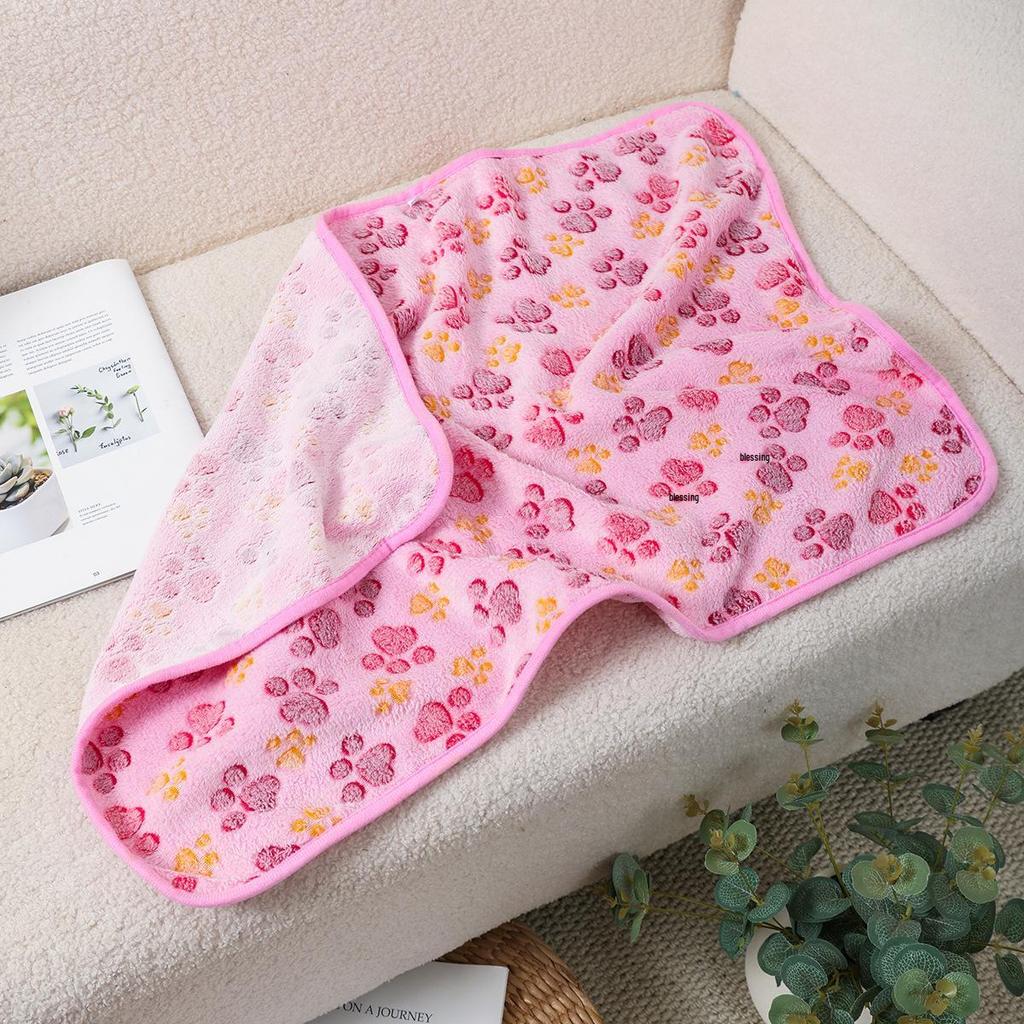 Коврики и одеяла для домашних животных: Толстый коралловый флис для собак и кошек